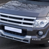 Накладка (юбка) переднего бампера "Broomer Design" (Без ДХЛ) для Mitsubishi Pajero IV (2006-2015) купить недорого с доставкой в Брянск