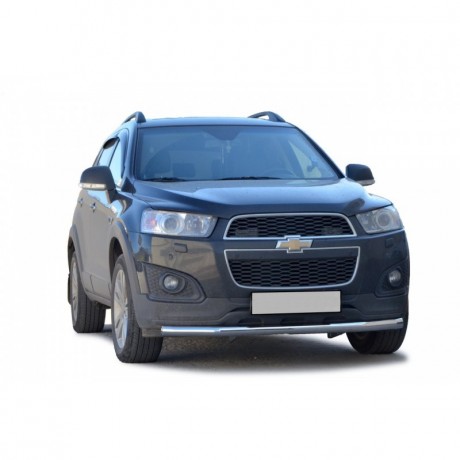 Защита переднего бампера «Труба» (d63,5) для Chevrolet Captiva (2011-2013)(Окрашенное) купить недорого с доставкой в Брянск