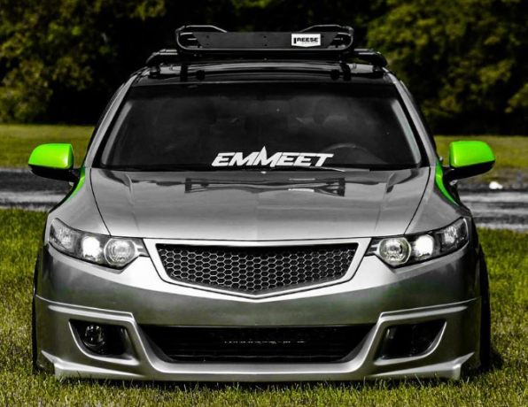 Решетка радиатора "Sport" var №4 (сетка в комплекте) для Honda Accord VIII (2008-2010) купить недорого с доставкой в Брянск