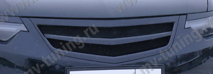 Решетка радиатора "Sport" var №2 (сетка в комплекте) для Honda Accord VIII (2011-2013) купить недорого с доставкой в Брянск